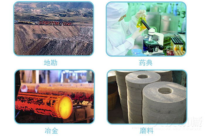 適用行業:地堪，冶金，藥典,磨料