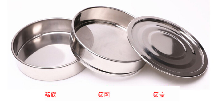 篩底，篩網，篩蓋展示圖